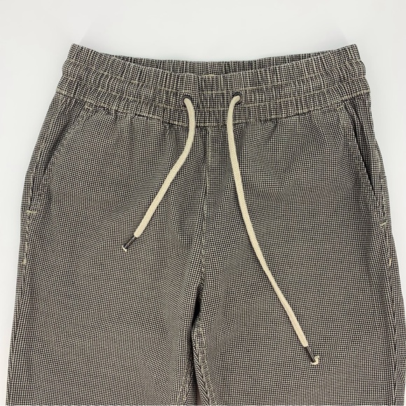 Retrod Beige & Black Houndstooth Pull-On Jogger Style Cotton Ankle Pants, XS - Picture 7 of 16
